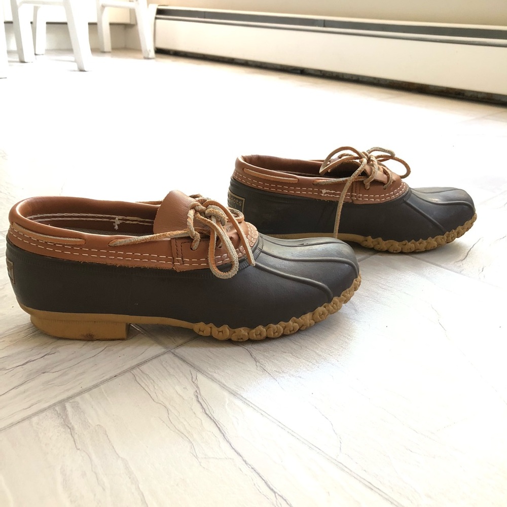 L.L. Bean Boots, Rubber Moc in Tan/Brown